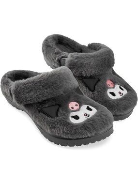 Cozy Faux Fur Clogs for Women & Teens, Slip-On House Shoes, Kawaii Gift Idea